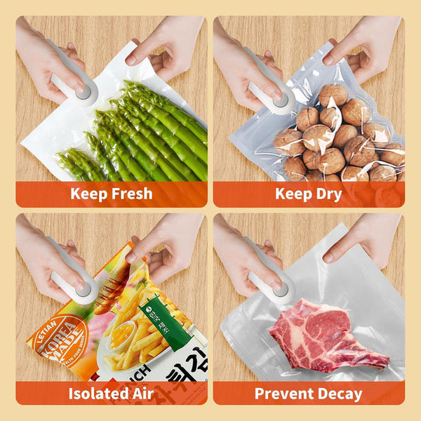 Mini Heat Sealing Machine 2-in-1 Cutter & Sealer | USB Rechargeable