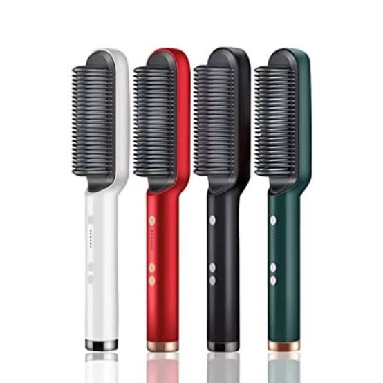 Hair Straightener Brush – Fast Heating, Smooth Styling,