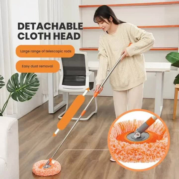 Long-Handle Telescopic Cleaning Mop – 360°